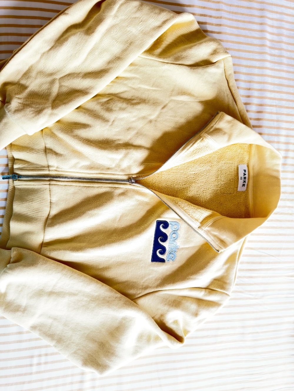 Parke Zip up mockneck- Peel - Picture 3 of 3